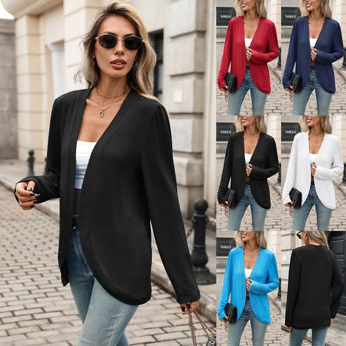 Women casual loose cardigans - women,